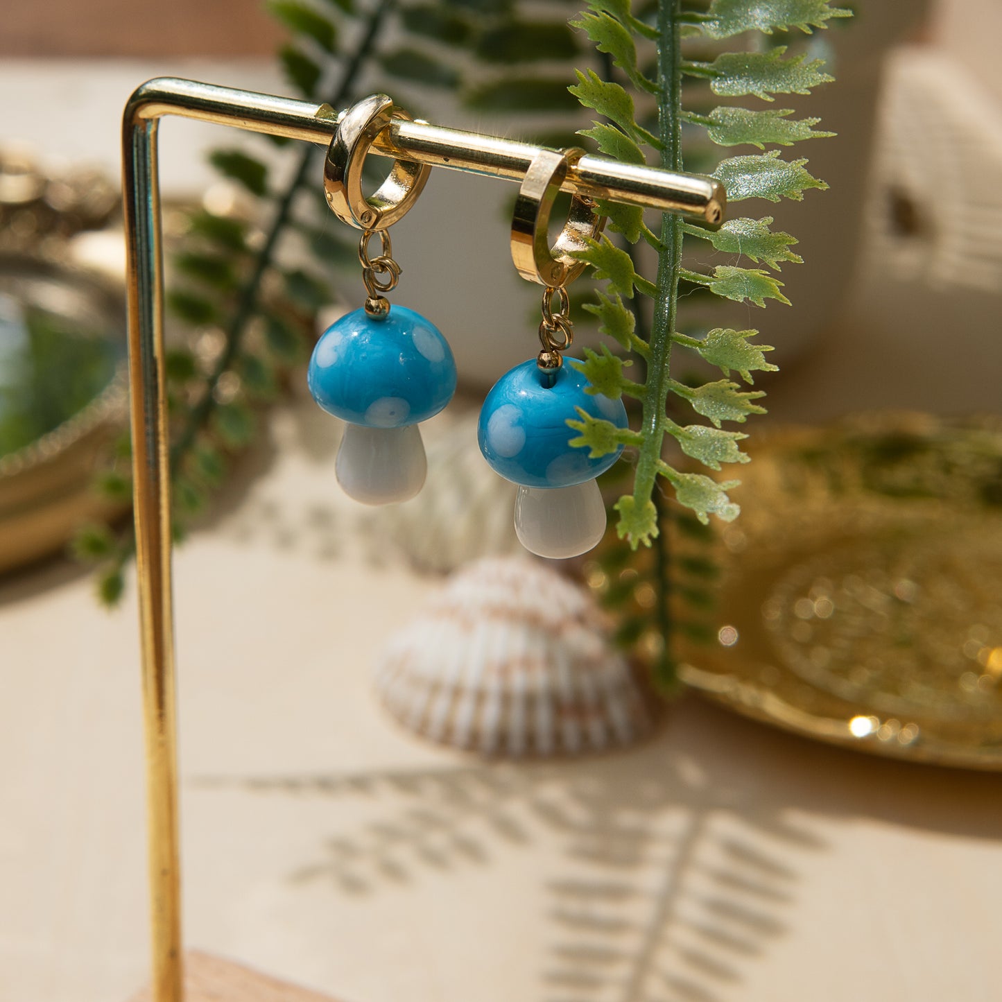 Douen Mushroom Huggie Earrings