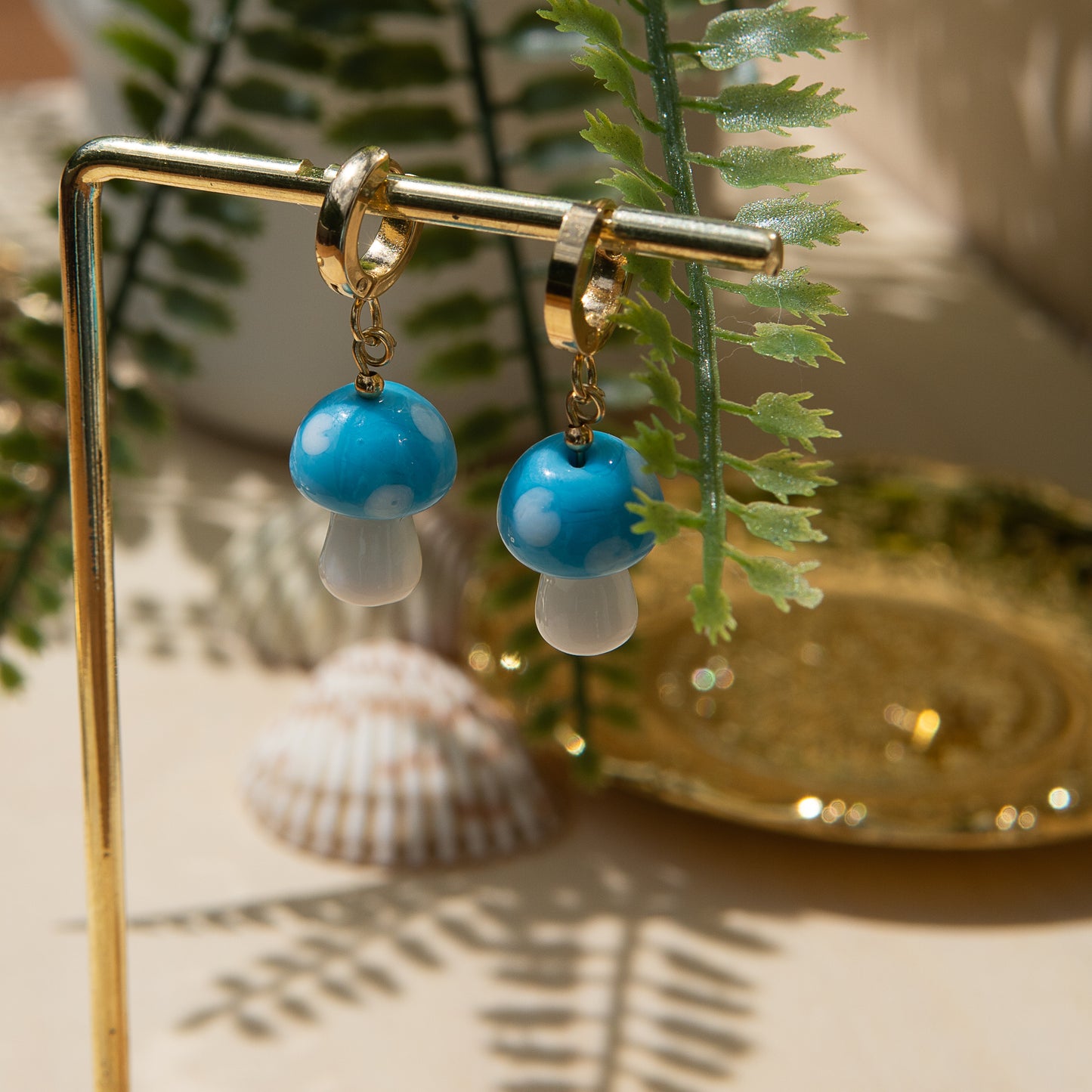 Douen Mushroom Huggie Earrings