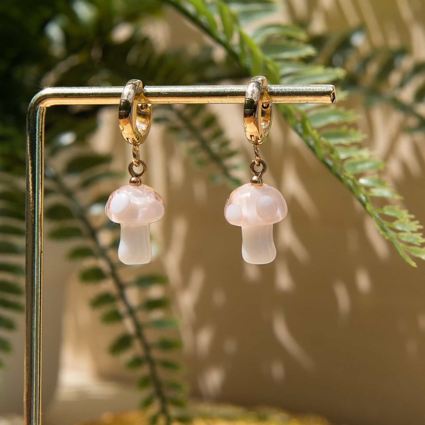 Douen Mushroom Huggie Earrings