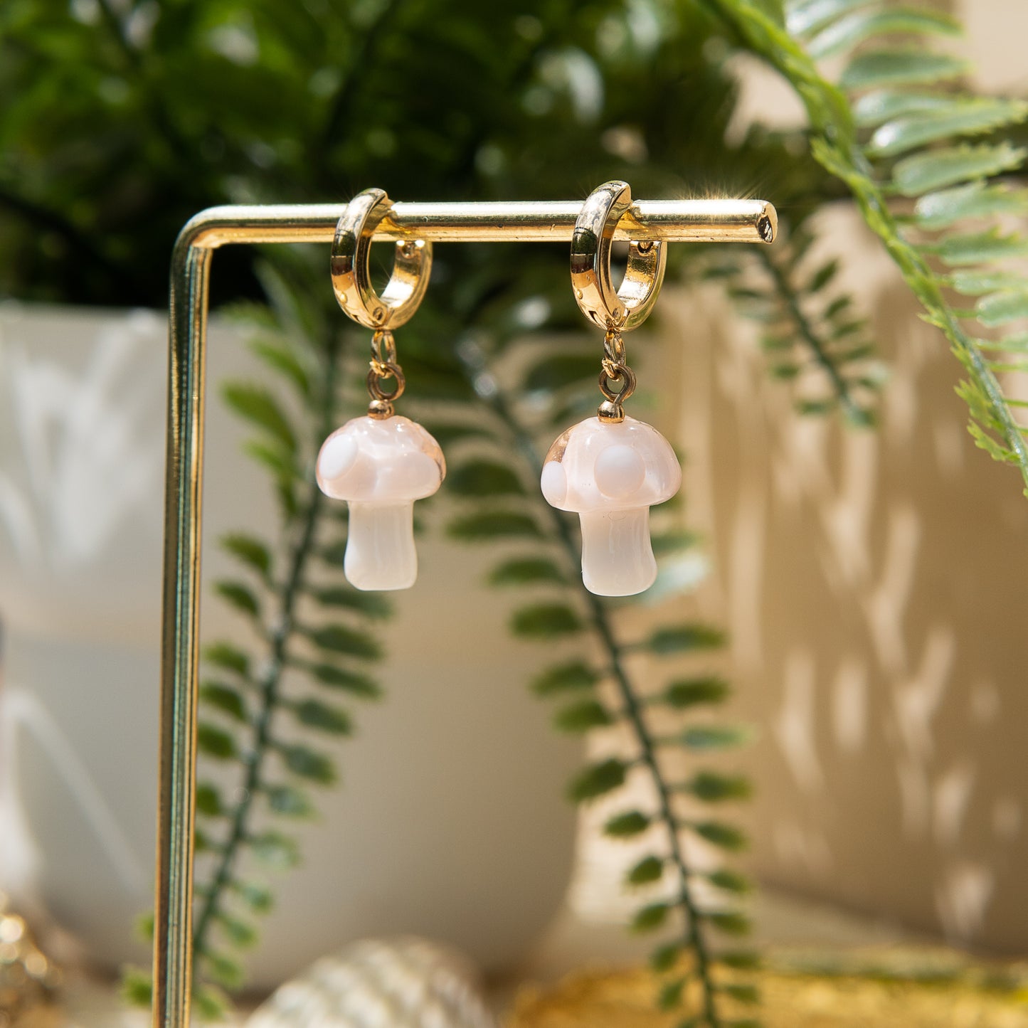 Douen Mushroom Huggie Earrings