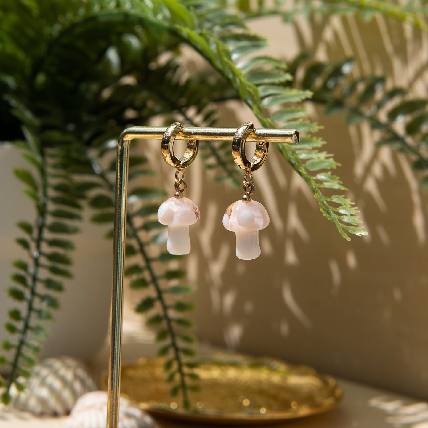 Douen Mushroom Huggie Earrings
