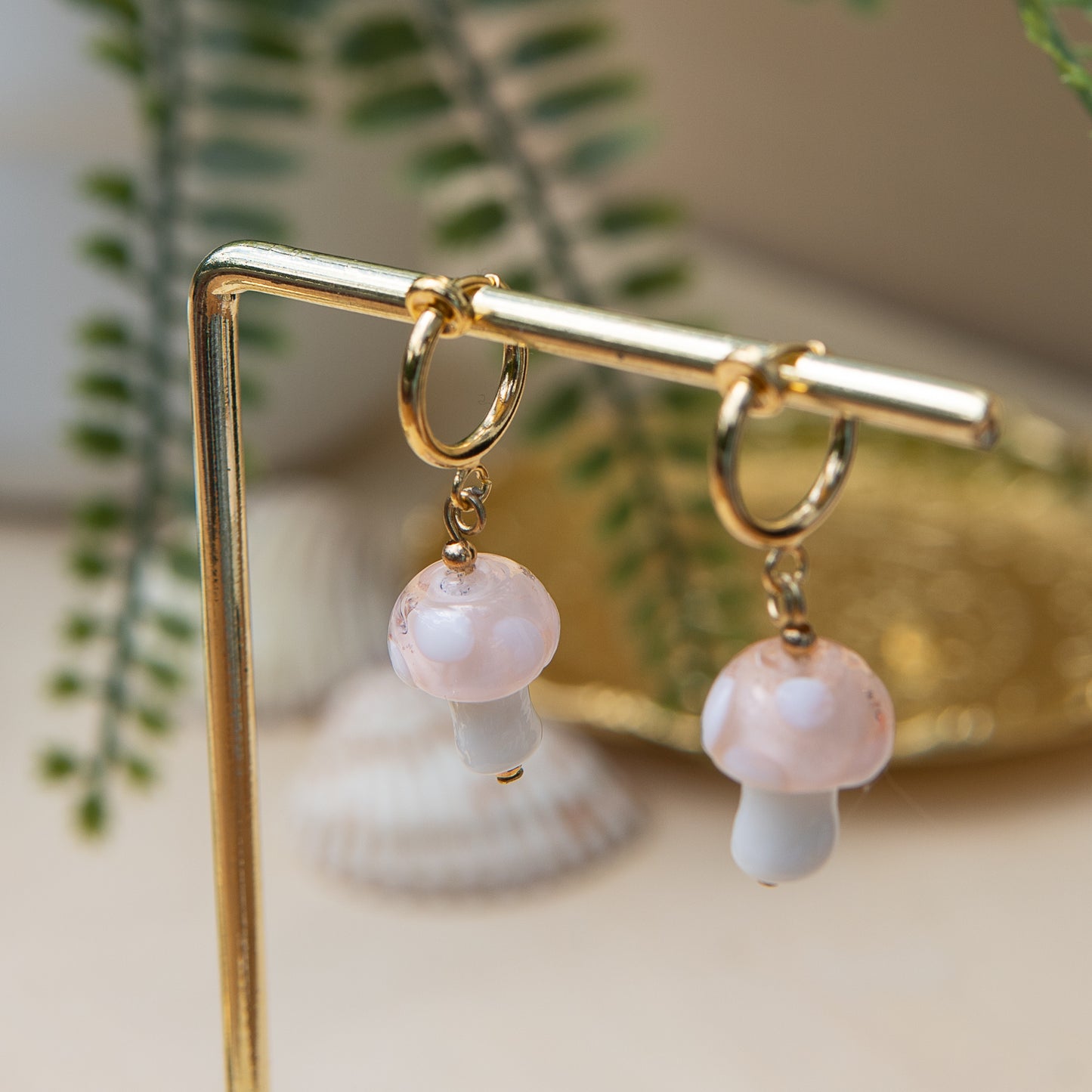 Douen Mushroom Huggie Earrings