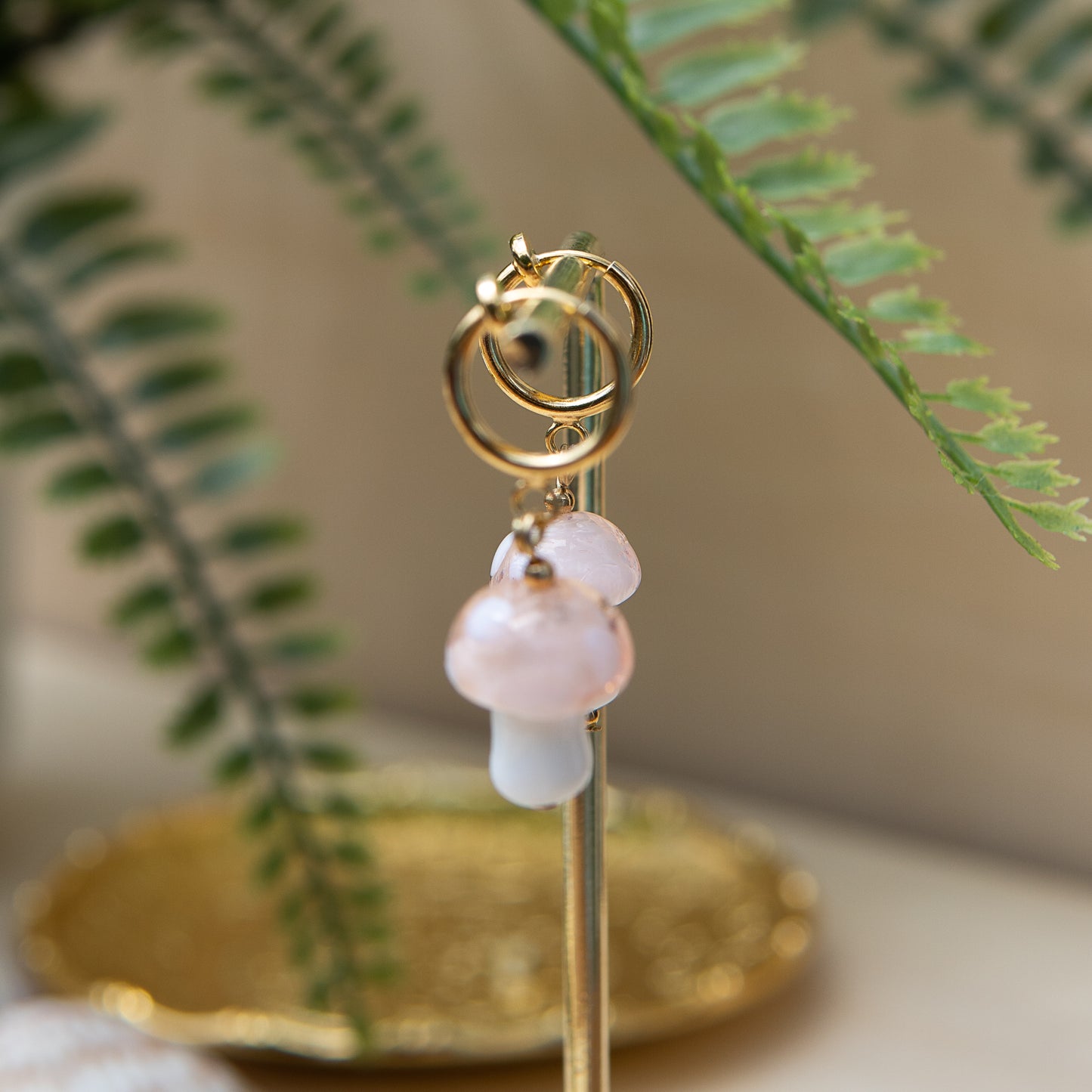 Douen Mushroom Huggie Earrings
