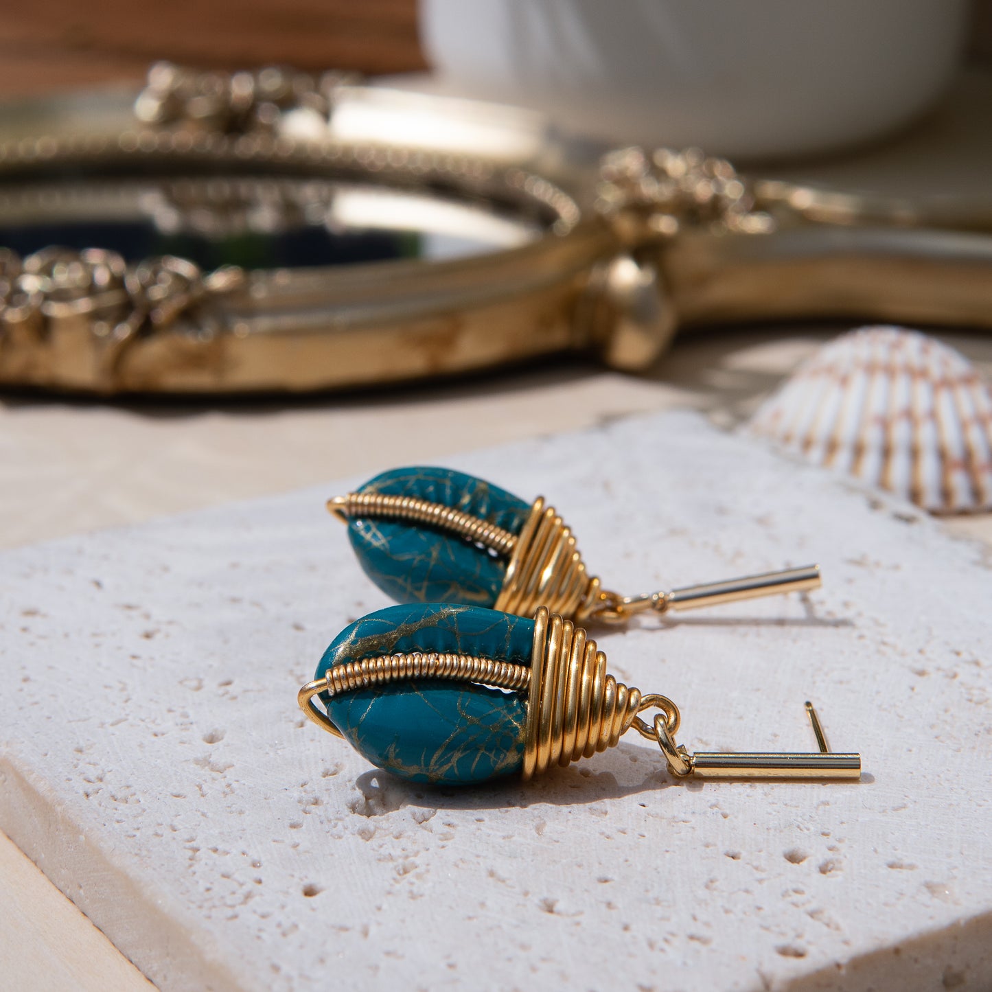 La Sirène Gold Earrings
