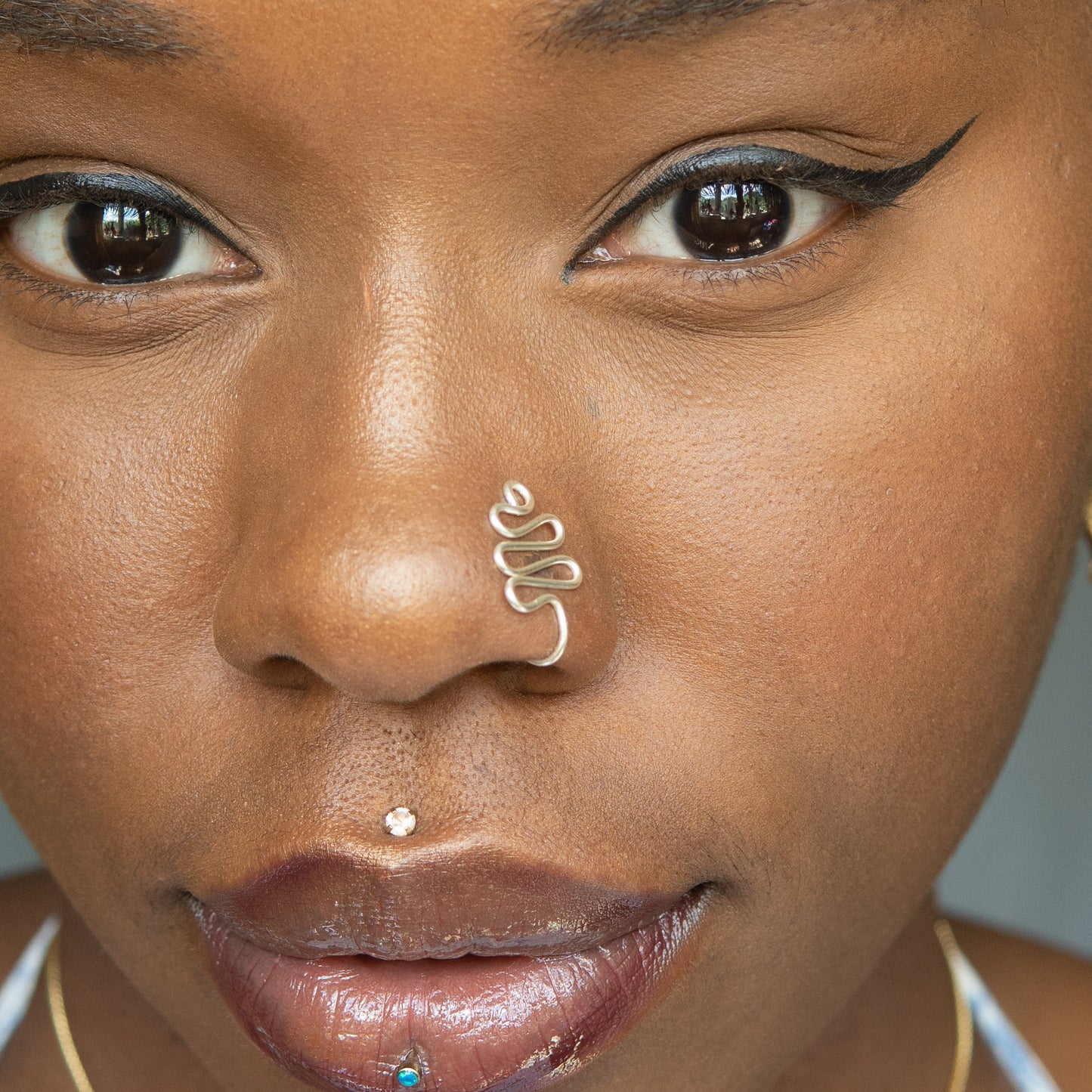 Mami Wata Silver Nose Cuff