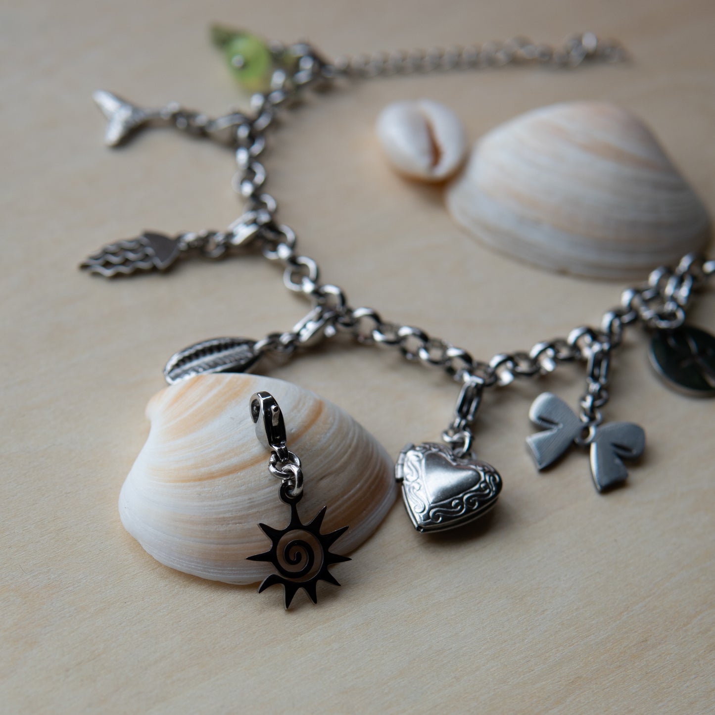 oshun silver charm bracelet
