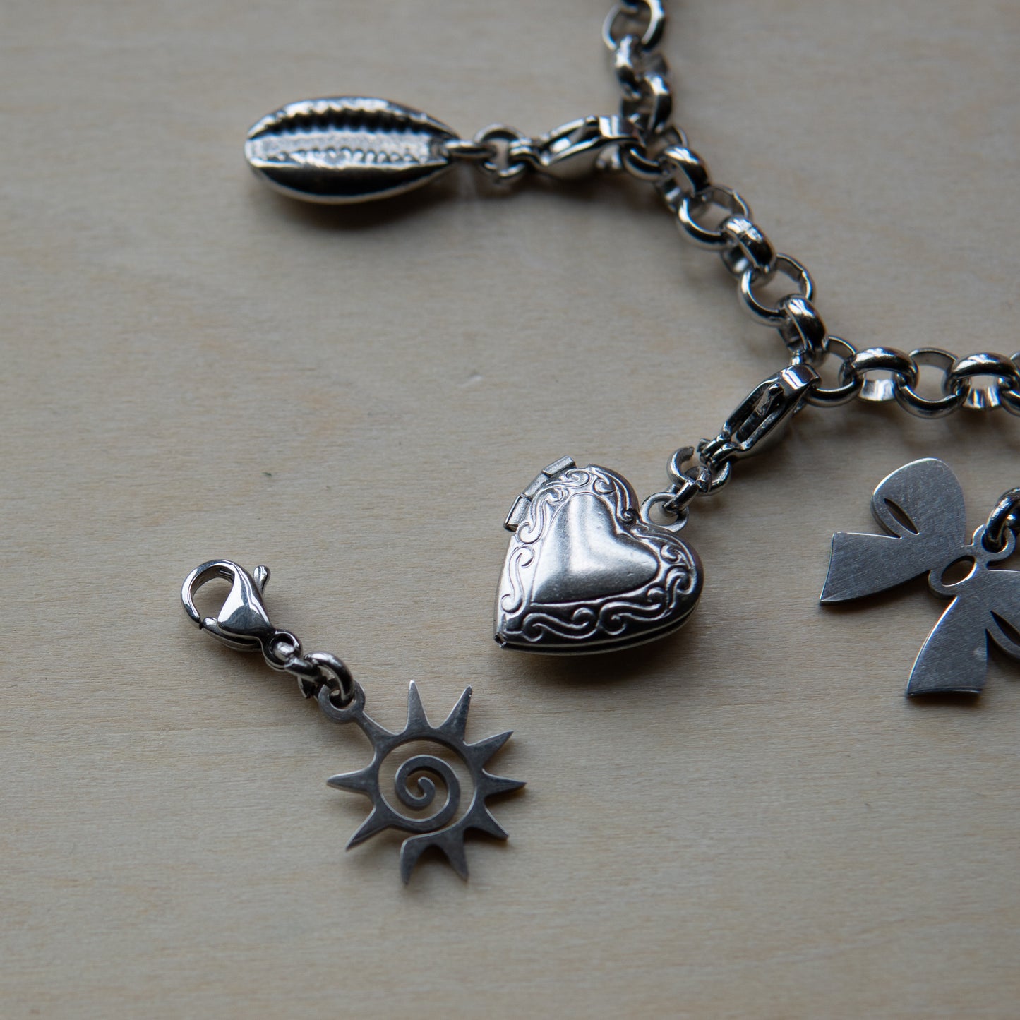 oshun silver charm bracelet