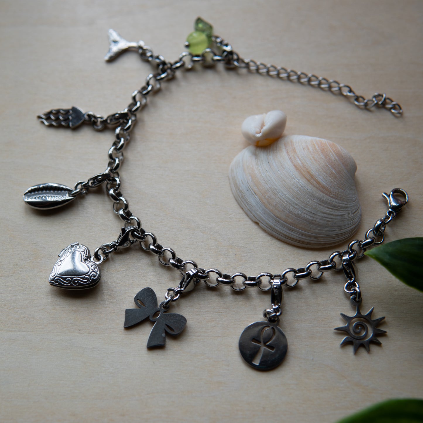 oshun silver charm bracelet