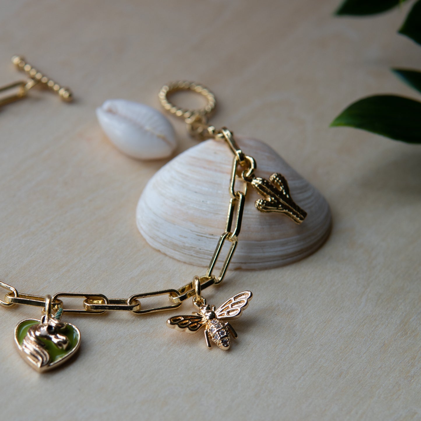 oshun gold charm bracelet