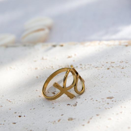 ankh gold ring