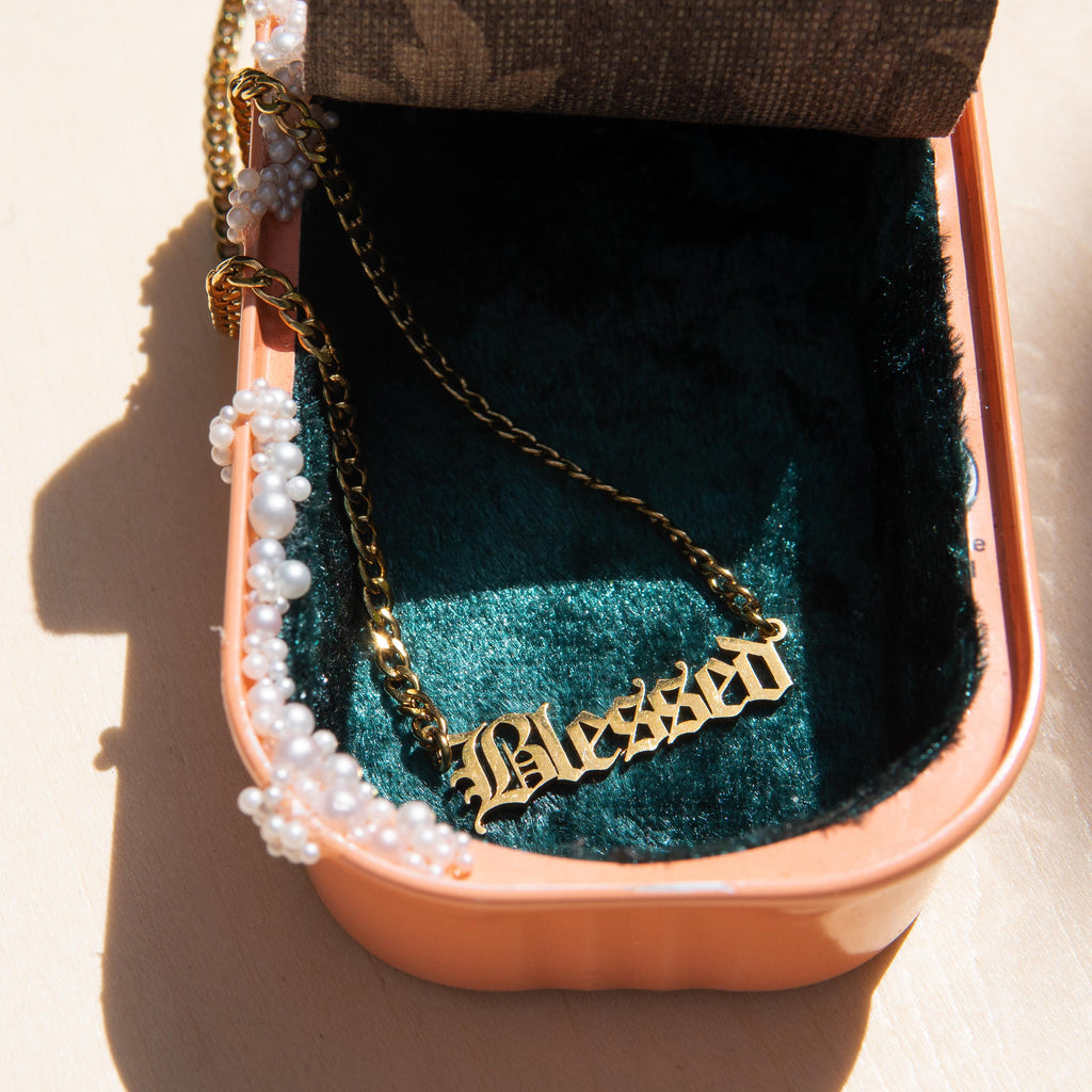 Nana Buluku 'Blessed' Gold Necklace