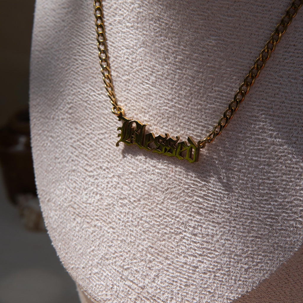 Nana Buluku 'Blessed' Gold Necklace