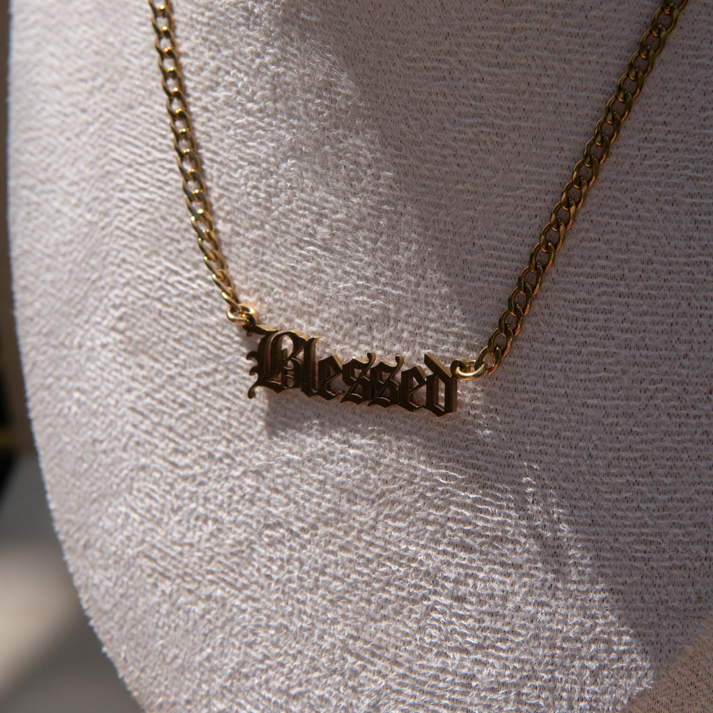 Nana Buluku 'Blessed' Gold Necklace