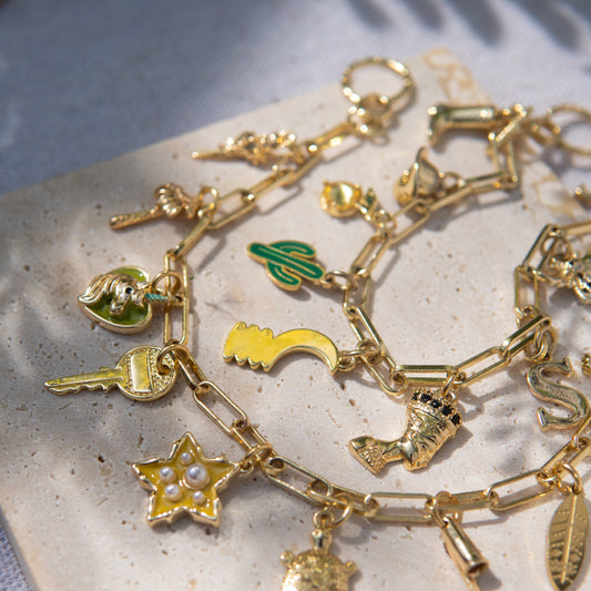oshun gold charm bracelet