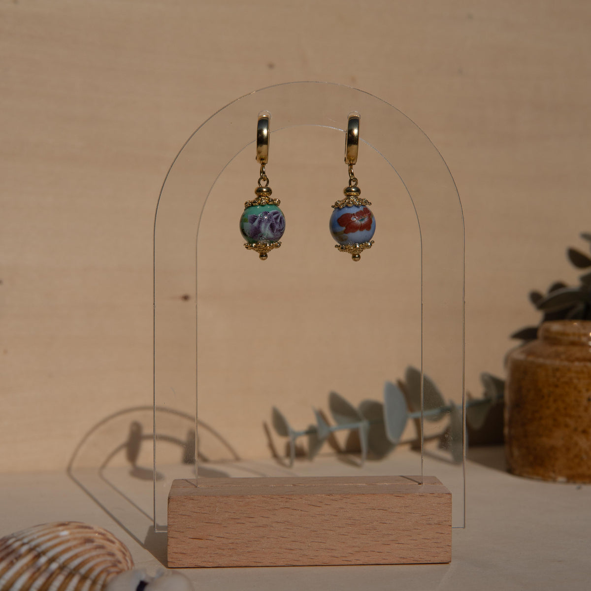 Douen Mix-Match Huggie Earrings