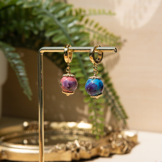 Douen Mix-Match Huggie Earrings