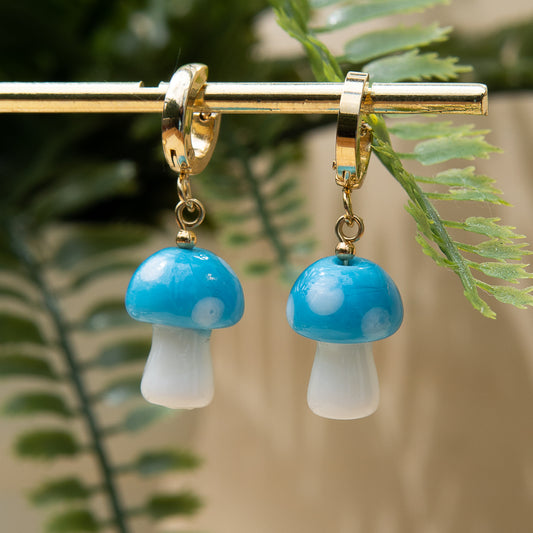 Douen Mushroom Huggie Earrings