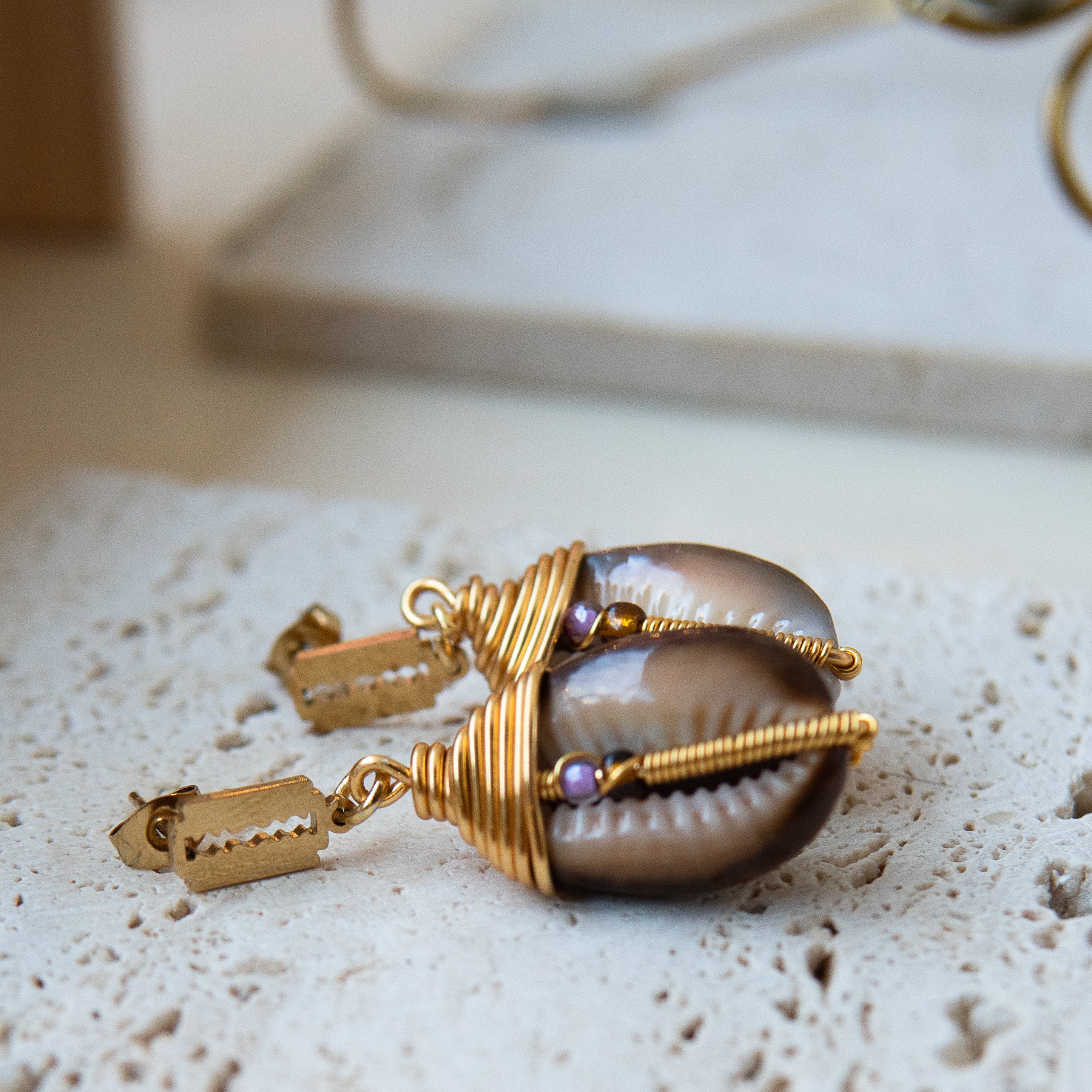 La Baleine Gold Earrings