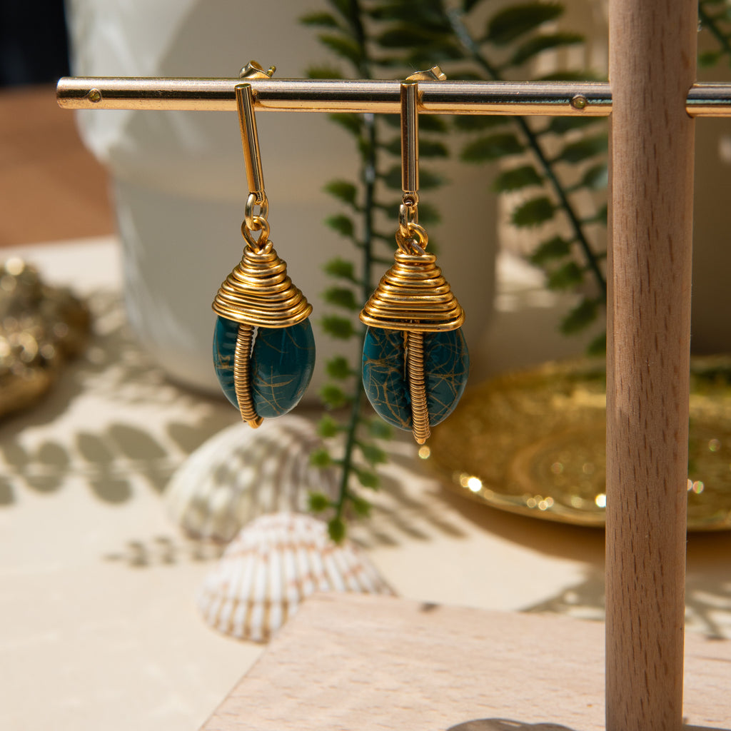 La Sirène Gold Earrings