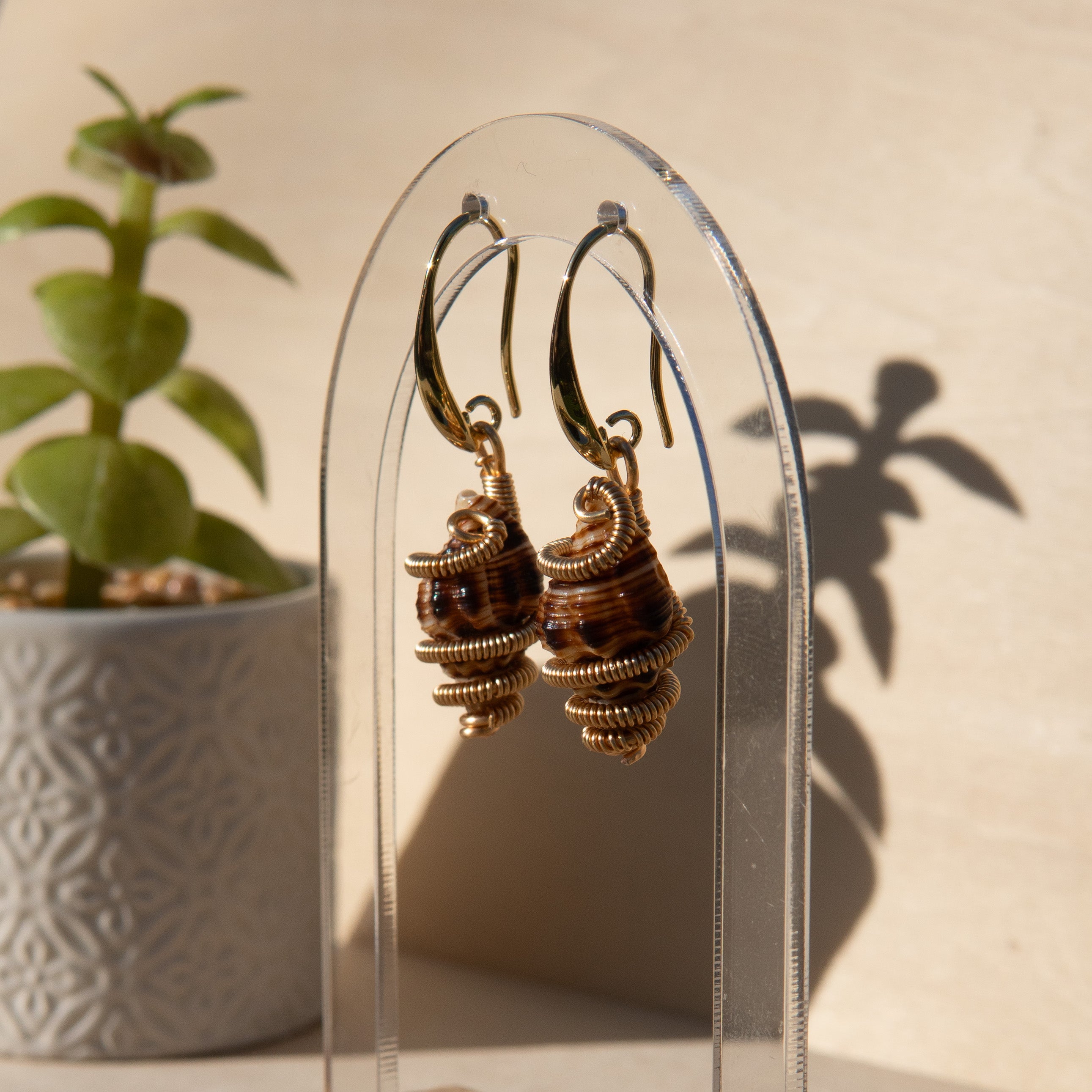 Mami Wata Julie: Shell Earrings