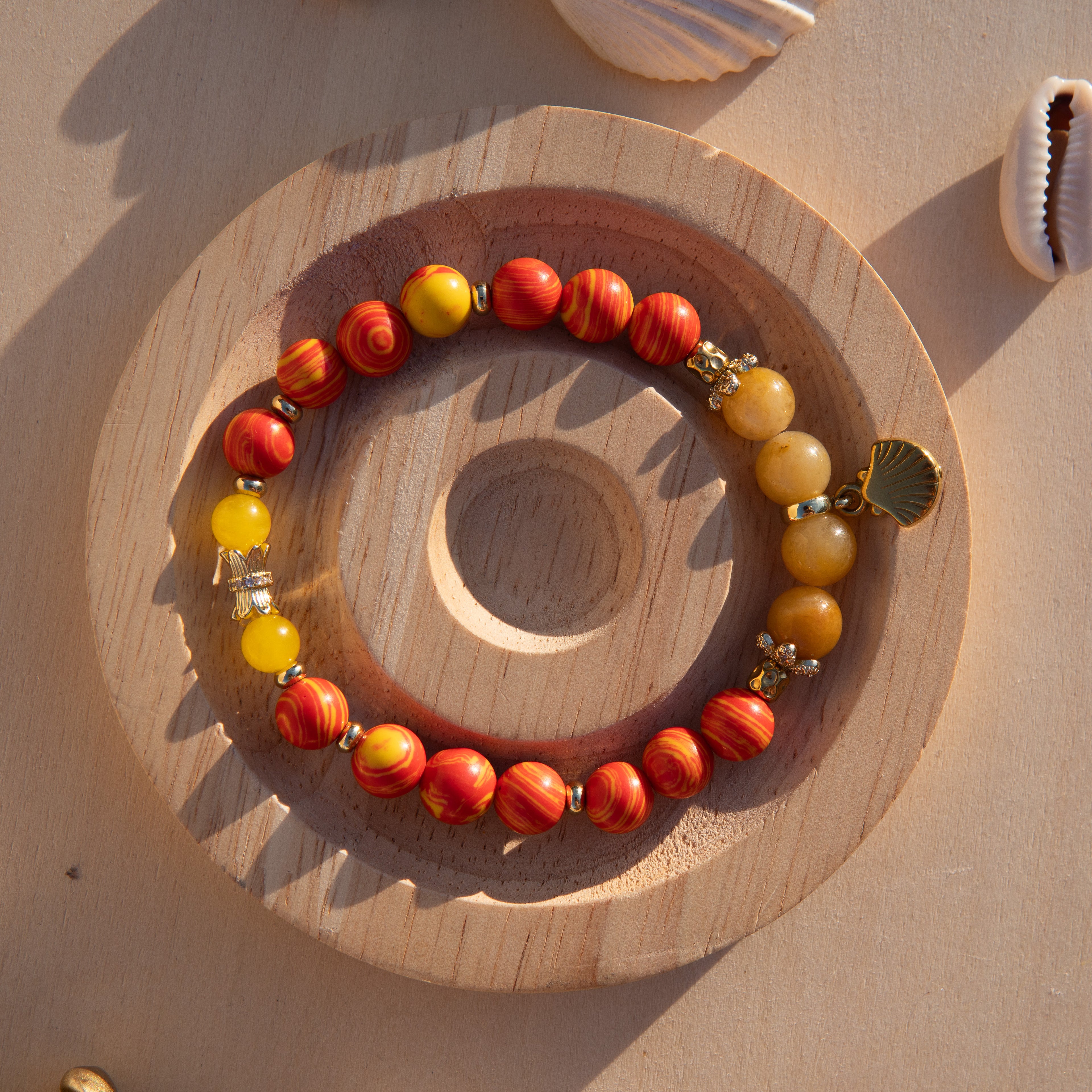 Ochún Healing Crystal Charm Bracelet