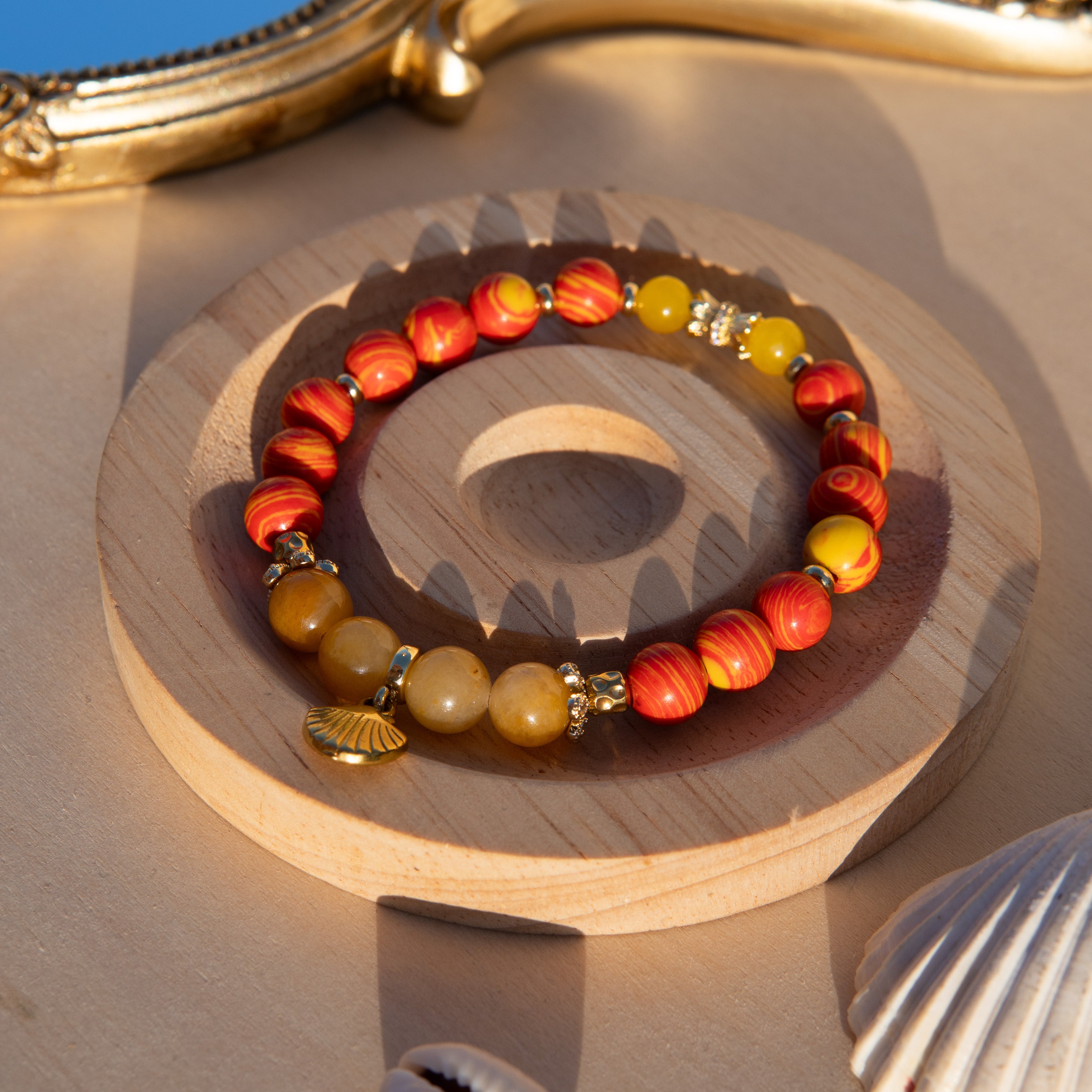 Ochún Healing Crystal Charm Bracelet