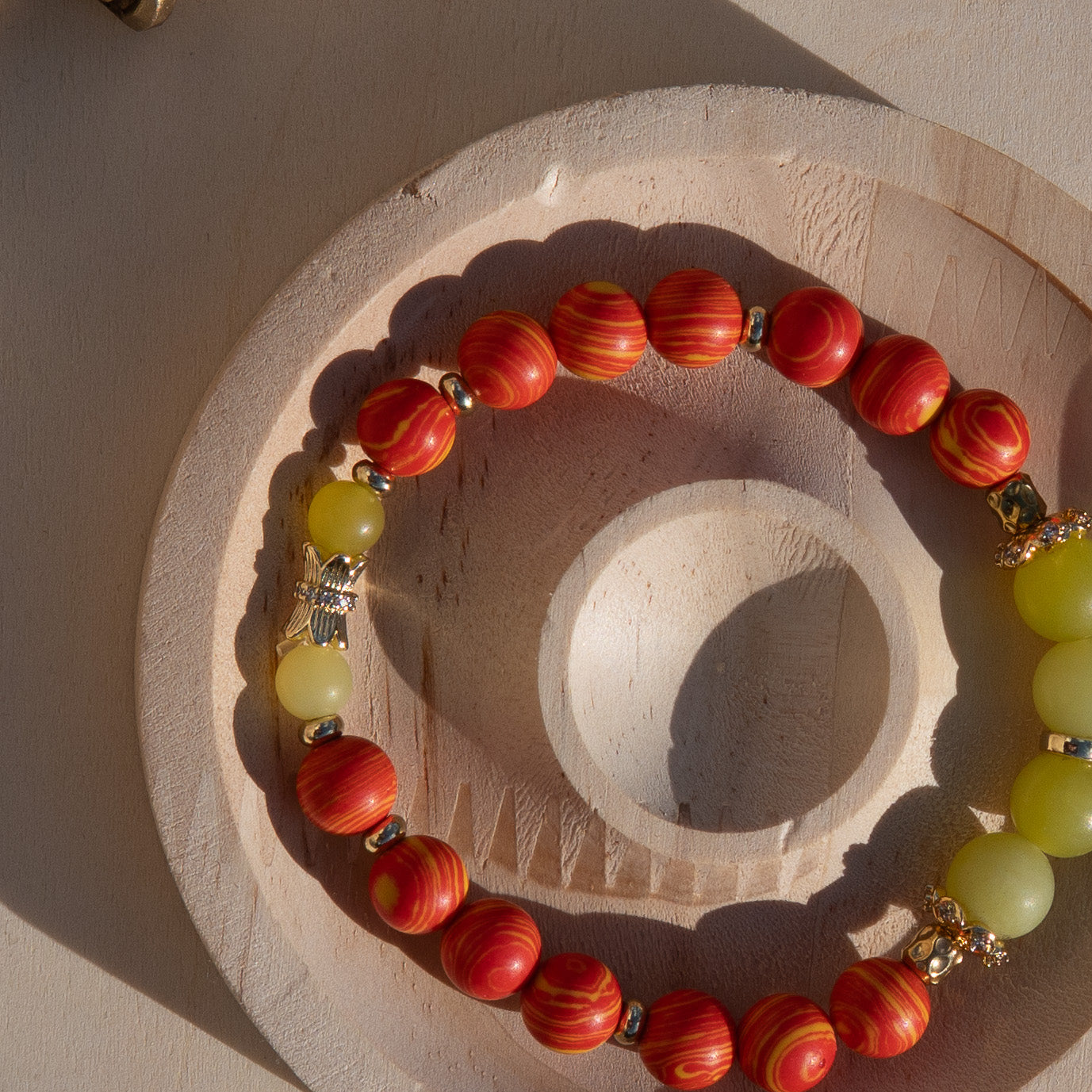 Ochún Healing Crystal Charm Bracelet