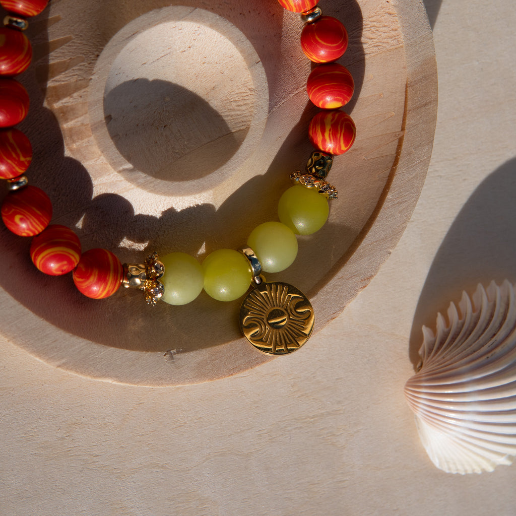 Ochún Healing Crystal Charm Bracelet