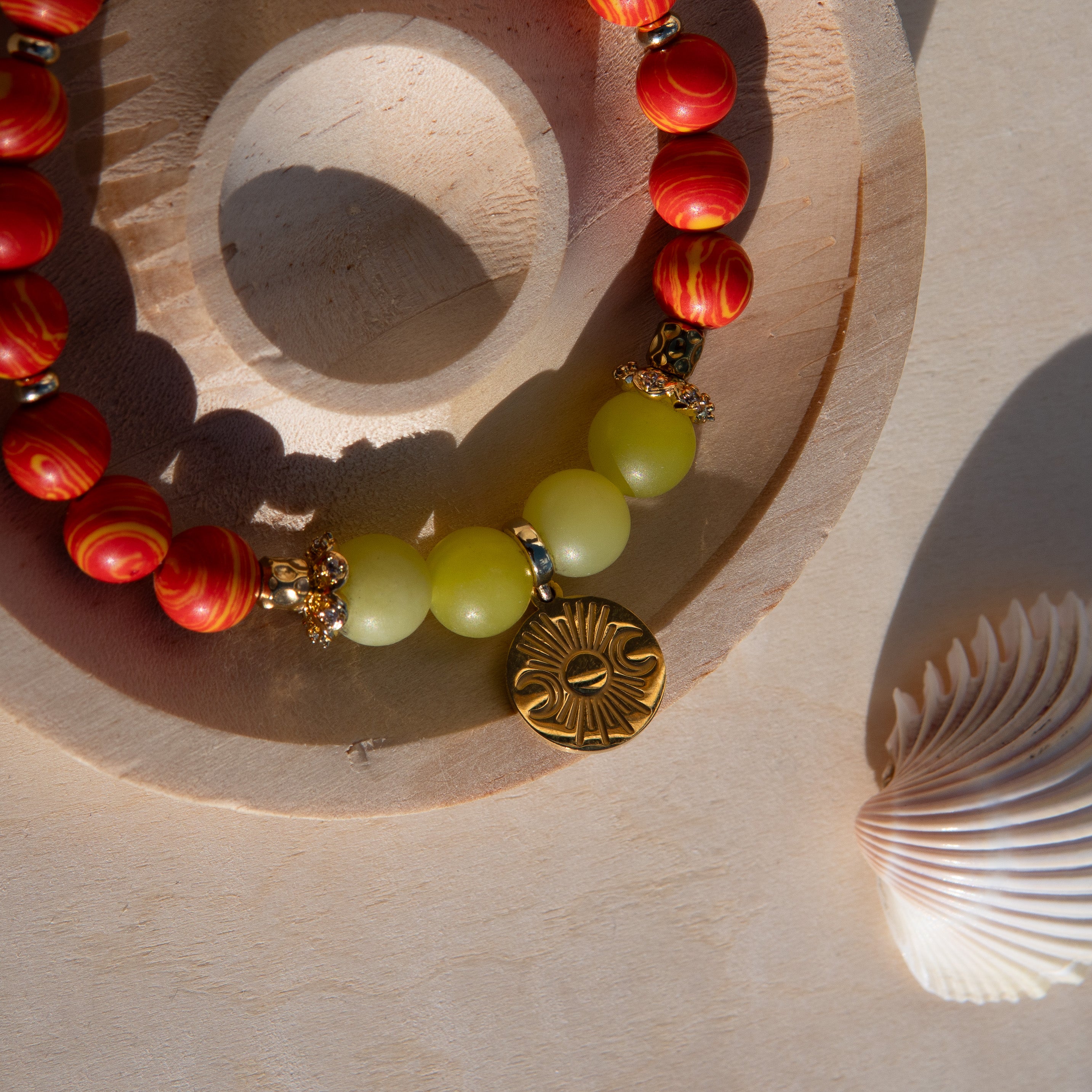 Ochún Healing Crystal Charm Bracelet
