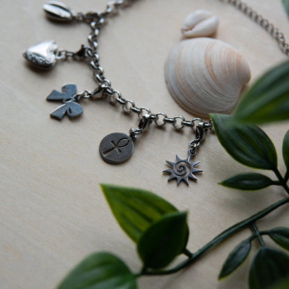 oshun silver charm bracelet