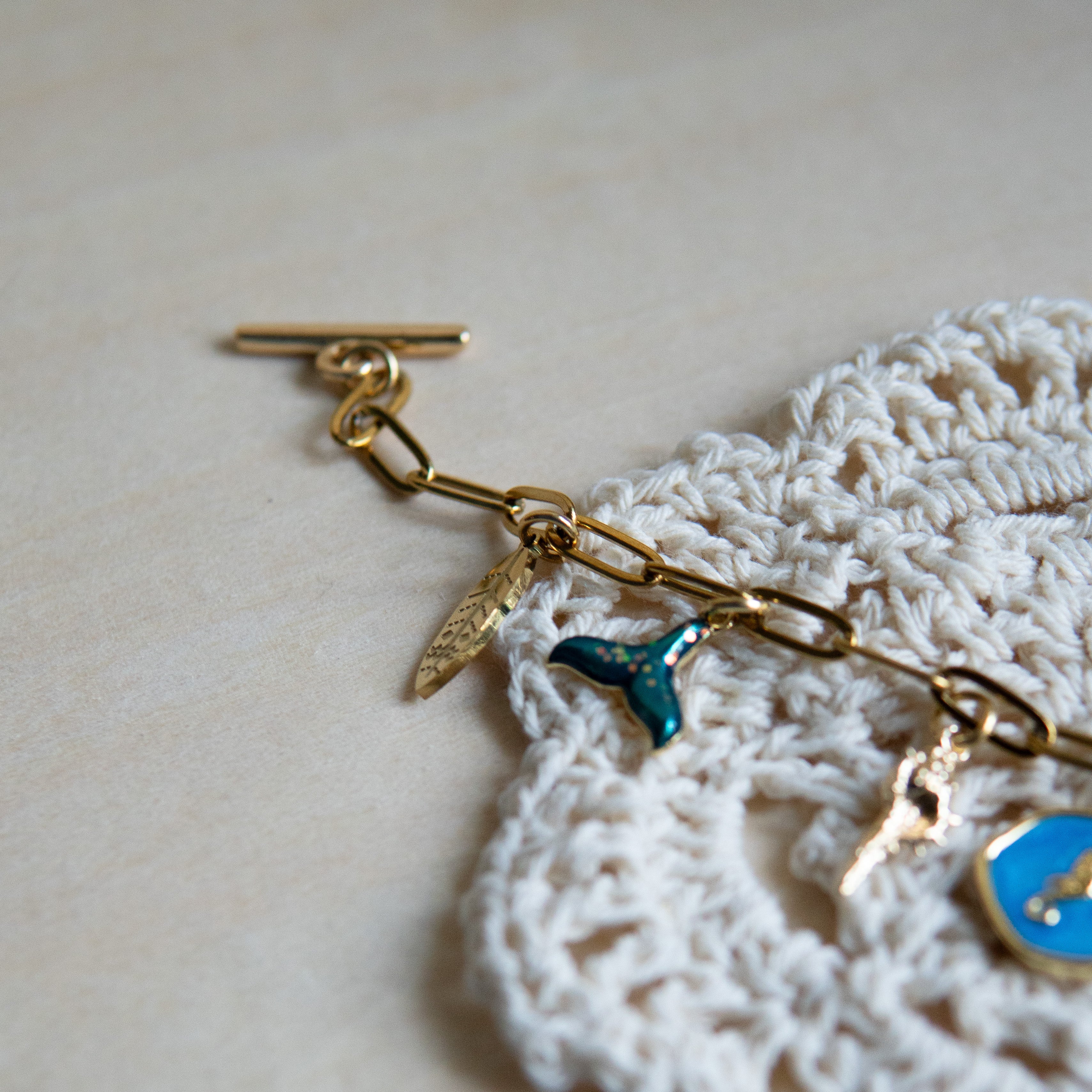 Oshun Gold Charm Bracelet