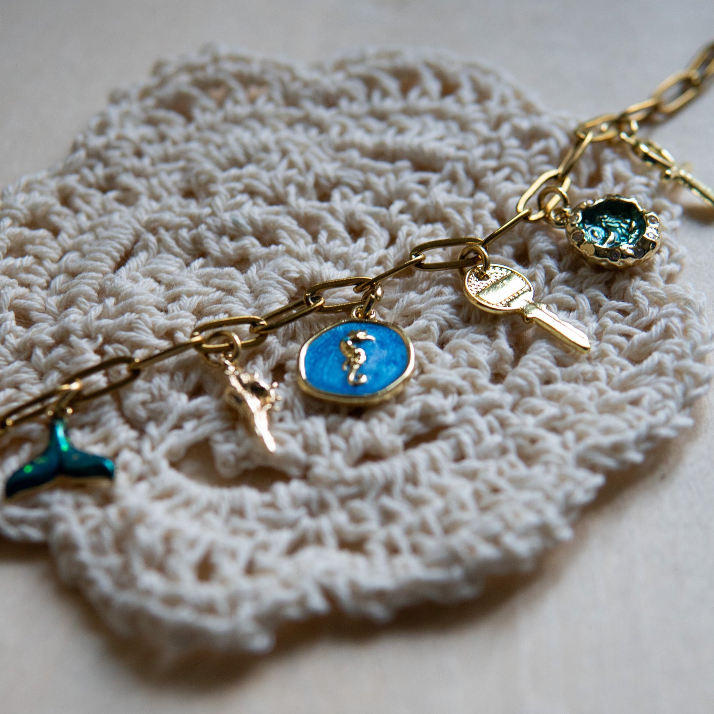 Oshun Gold Charm Bracelet