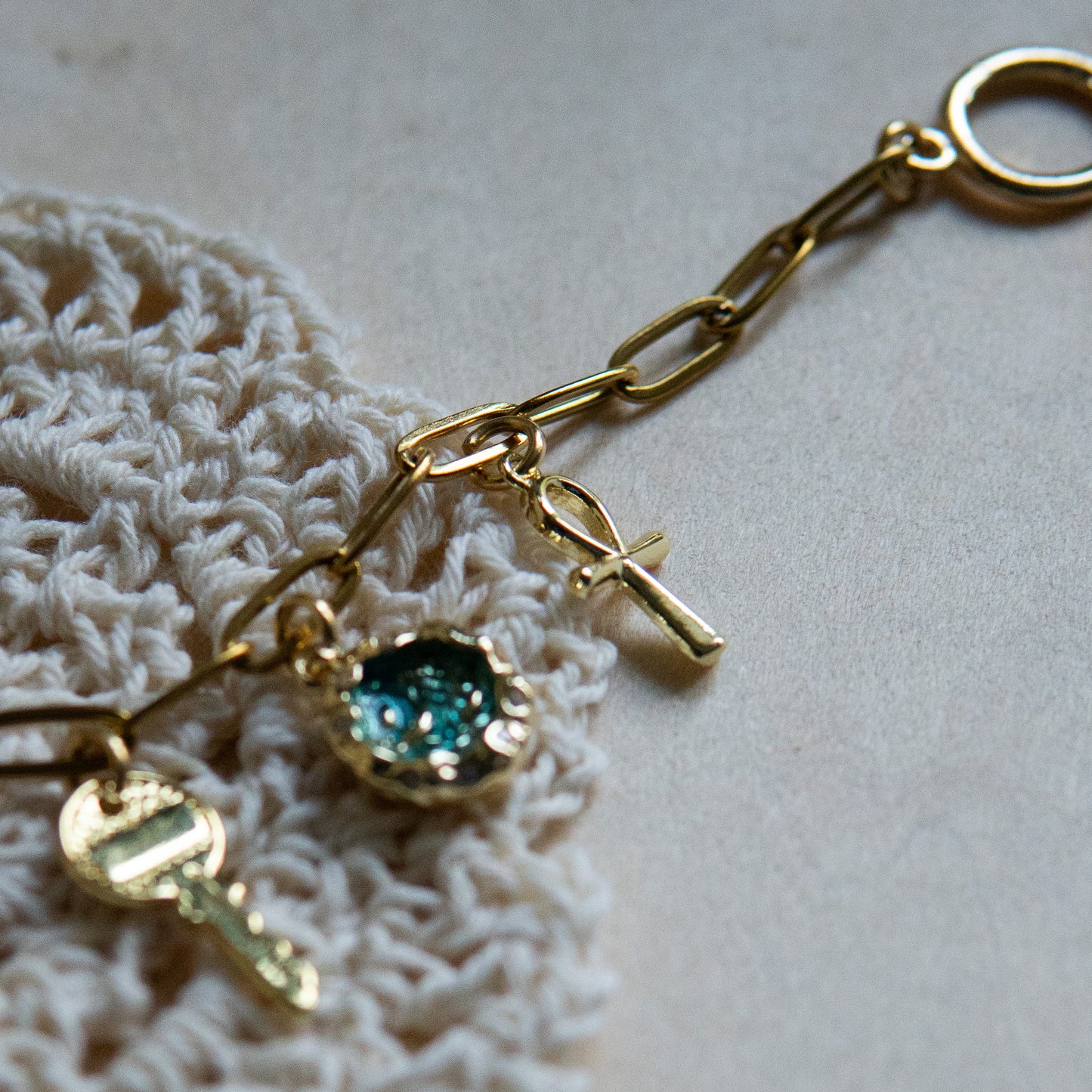 Oshun Gold Charm Bracelet