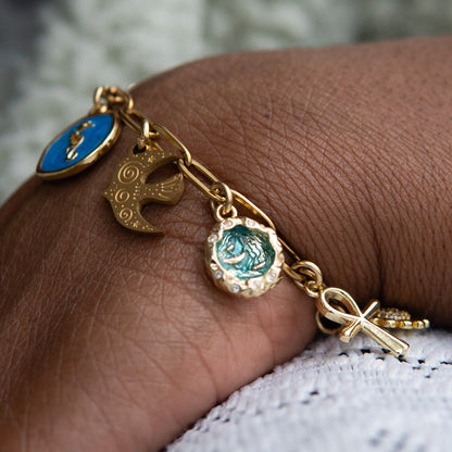 Oshun Gold Charm Bracelet