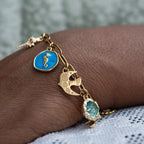 Oshun Gold Charm Bracelet