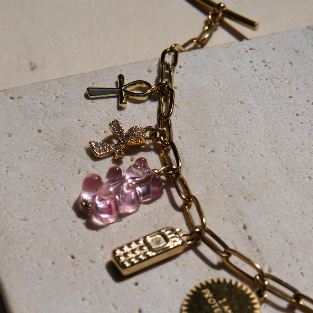 Oshun Gold Charm Bracelet