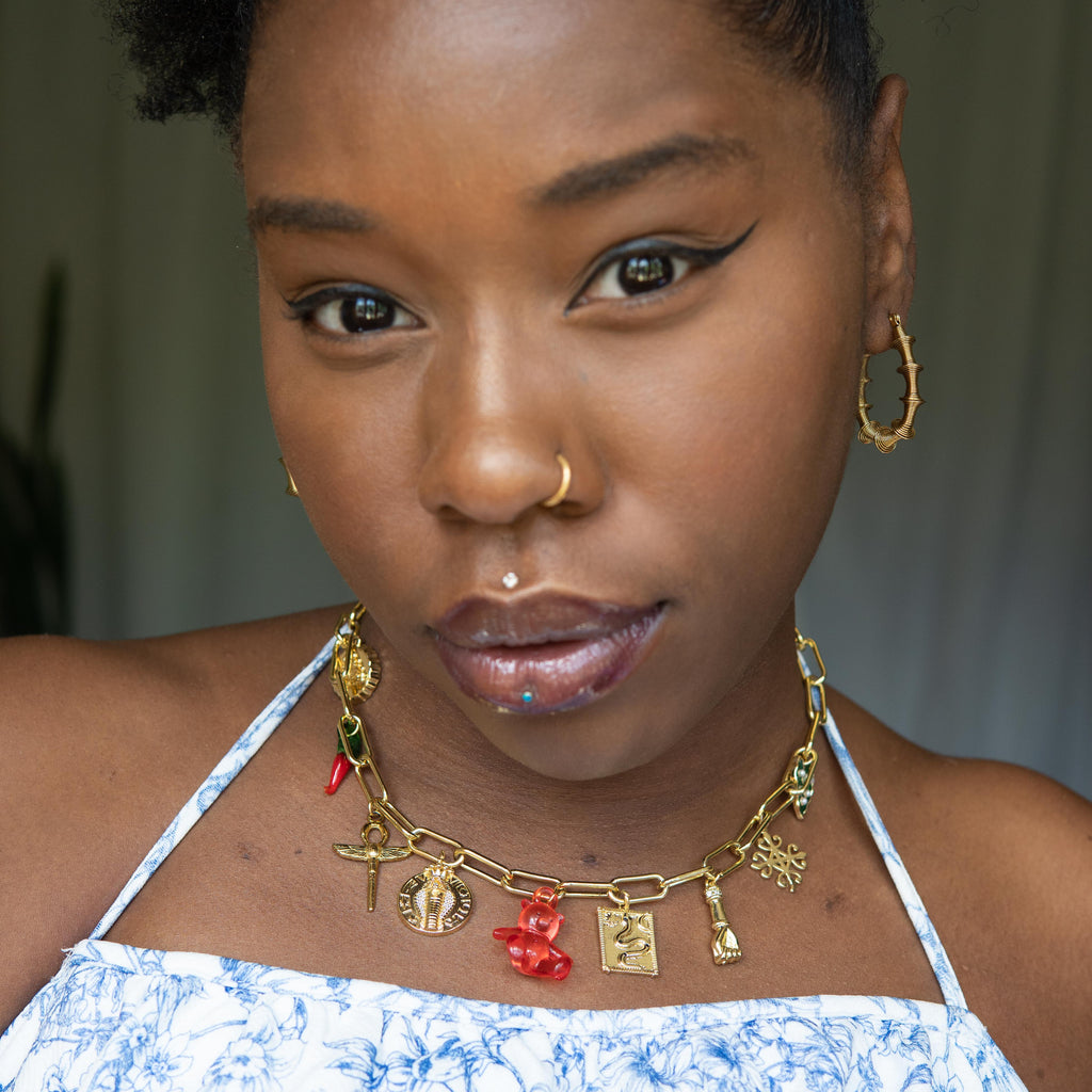 Oshun Charm  Necklace