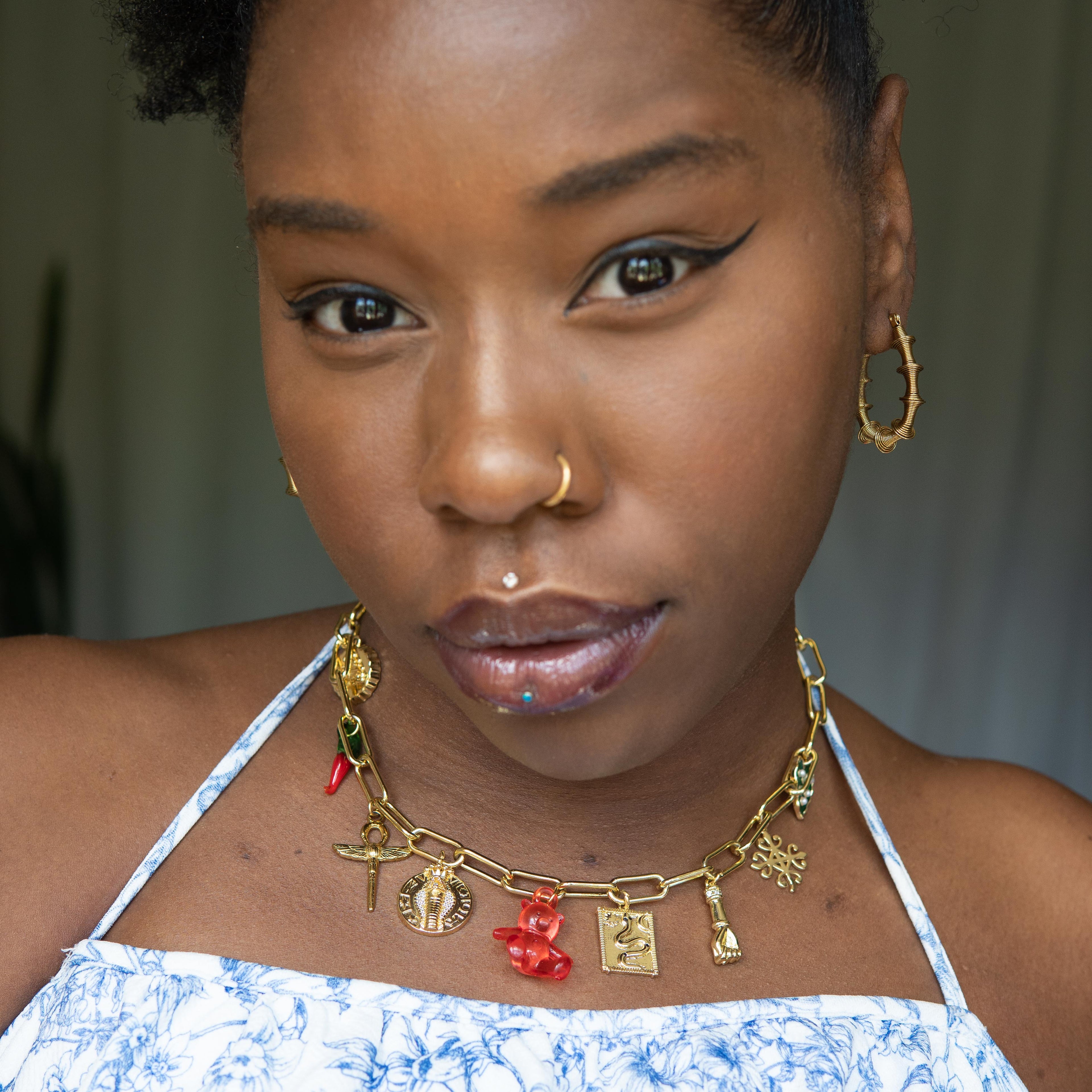 Oshun Charm  Necklace
