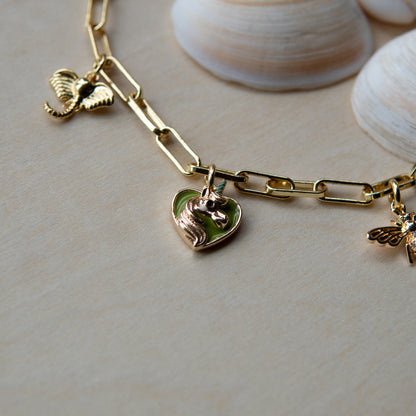 oshun gold charm bracelet