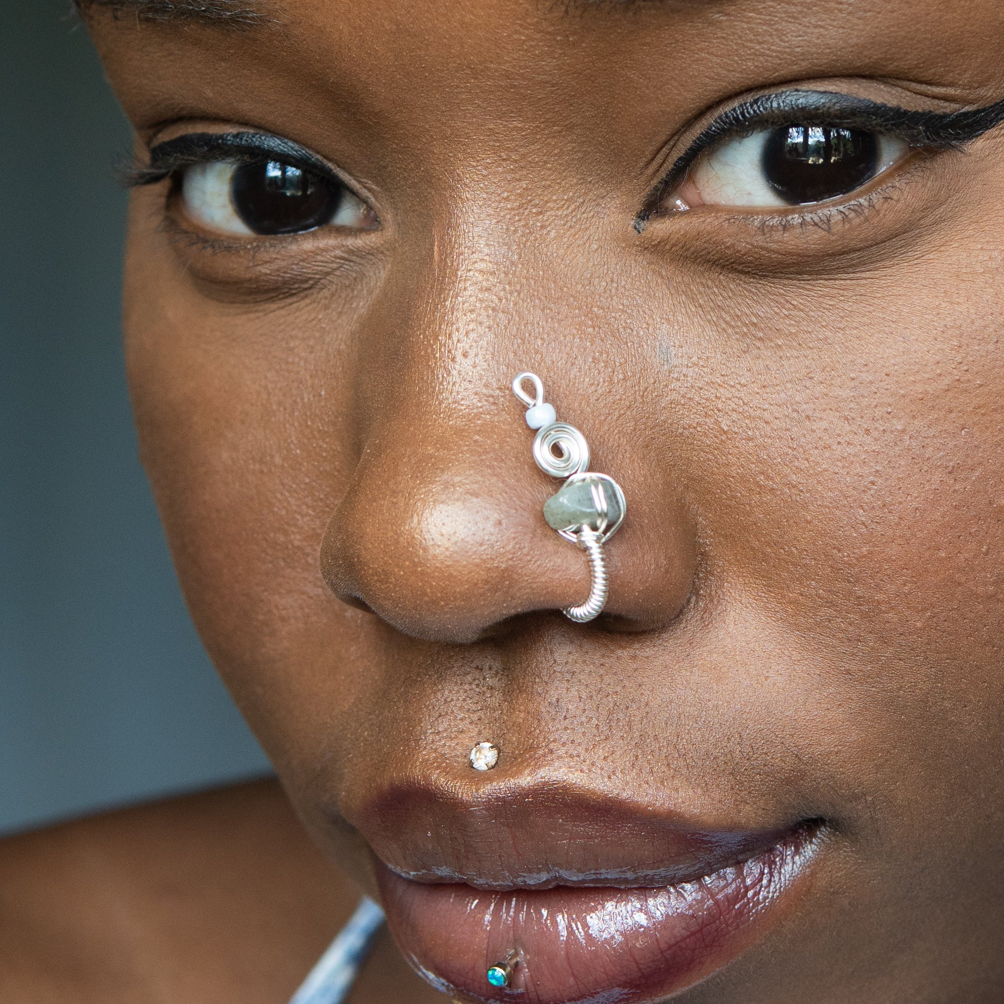Tituba Silver Nose Cuff