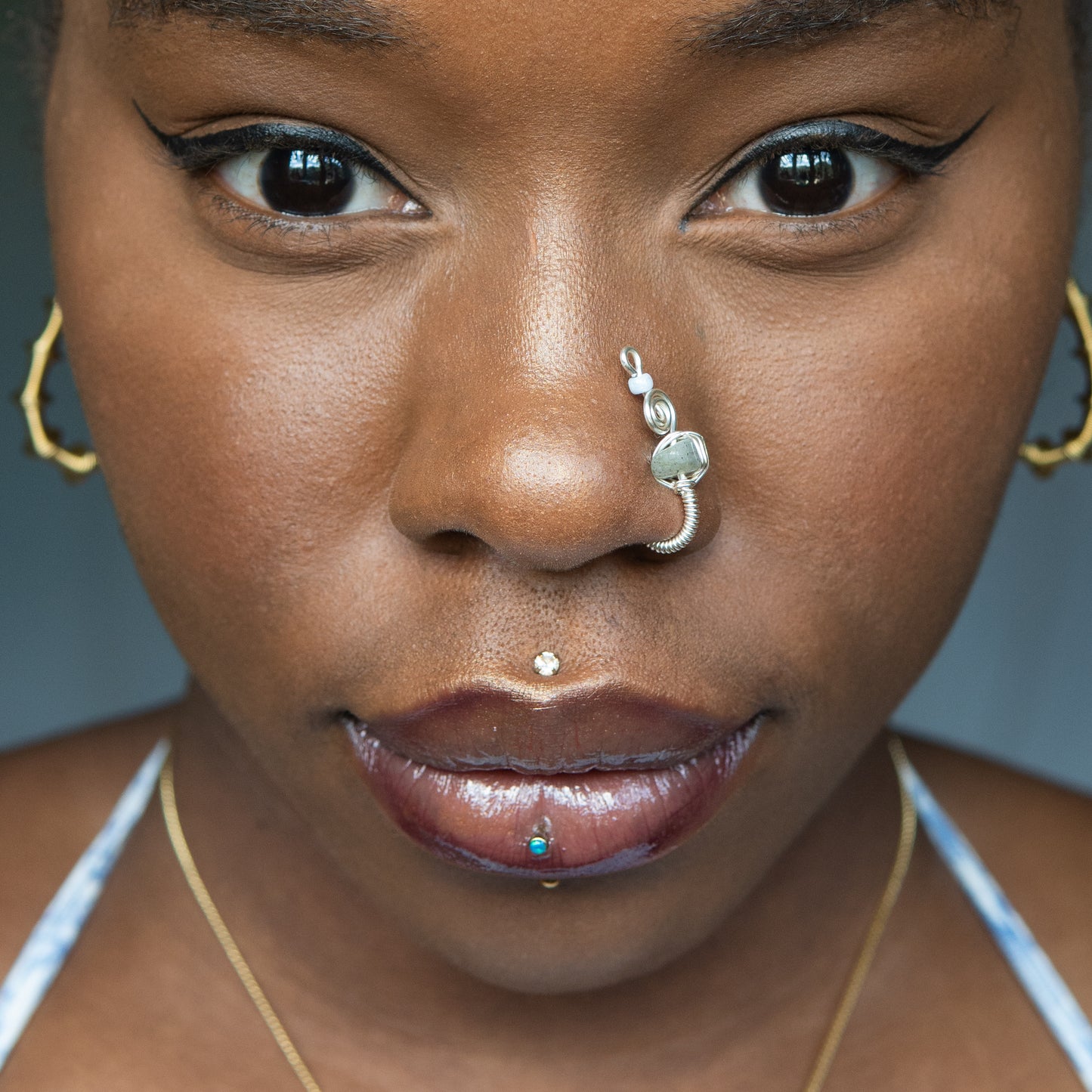 tituba silver nose cuff