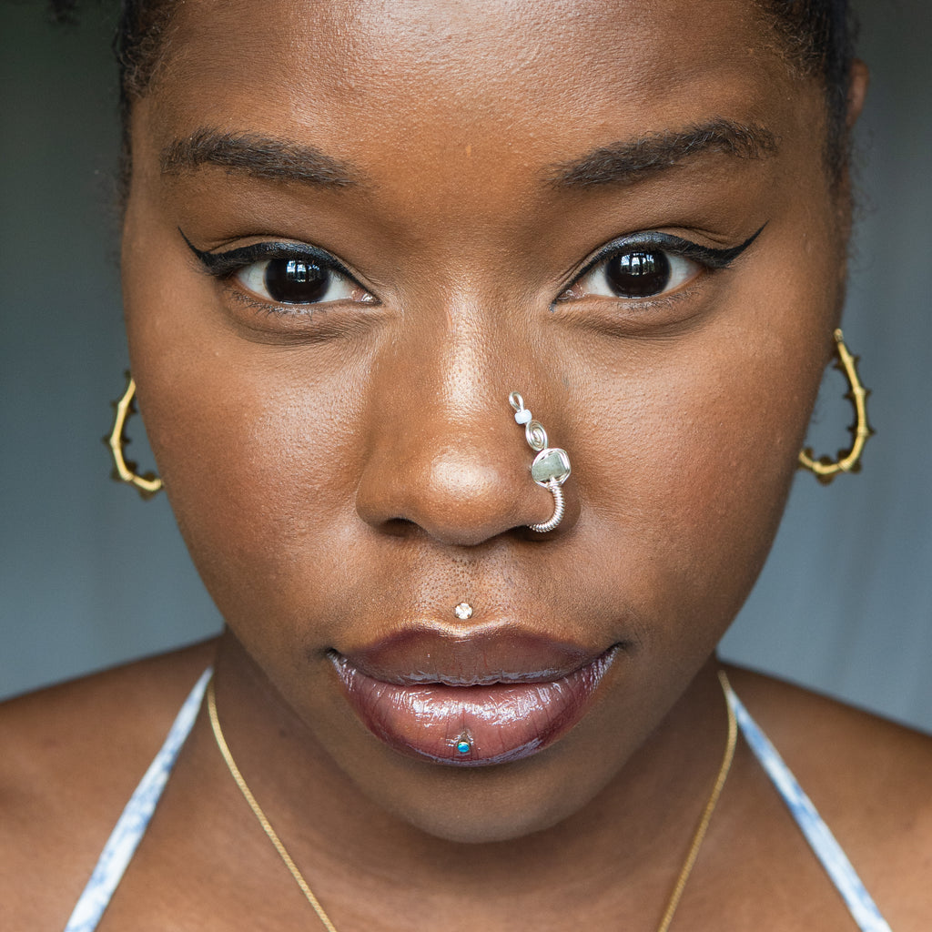 Tituba Silver Nose Cuff