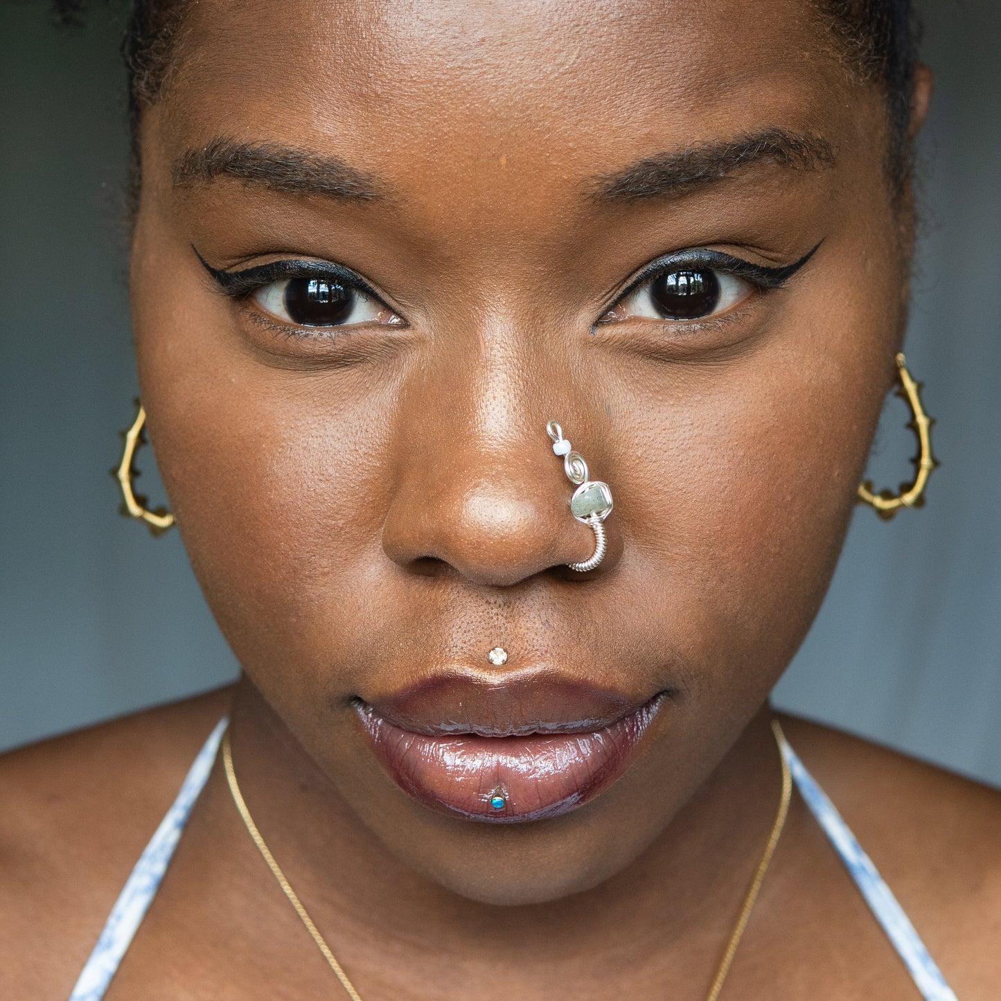 tituba silver nose cuff