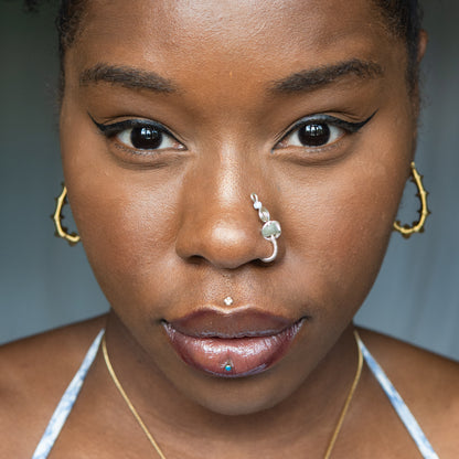 tituba silver nose cuff