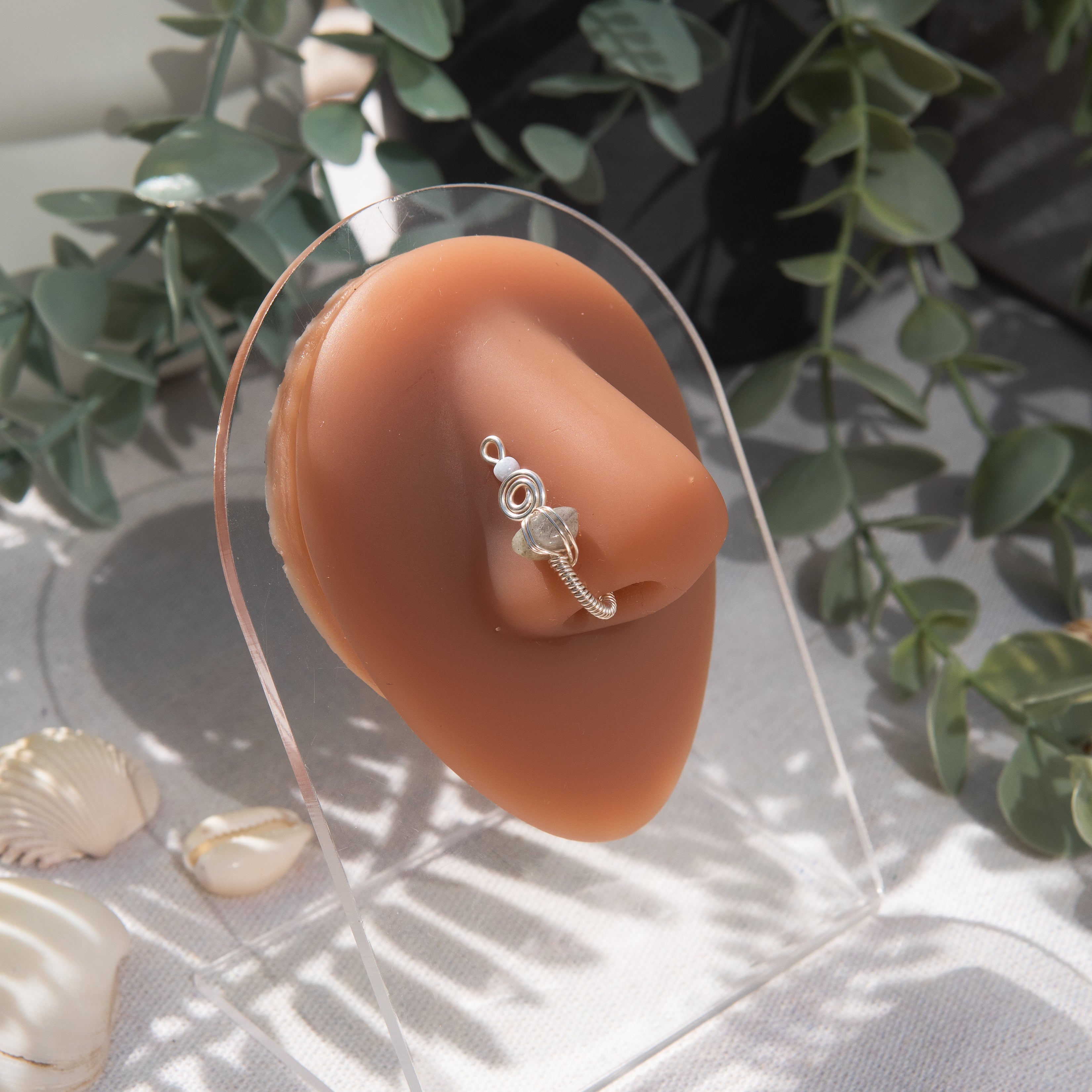 Tituba Silver Nose Cuff