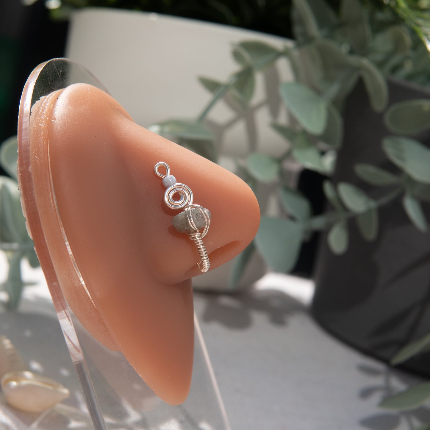 tituba silver nose cuff