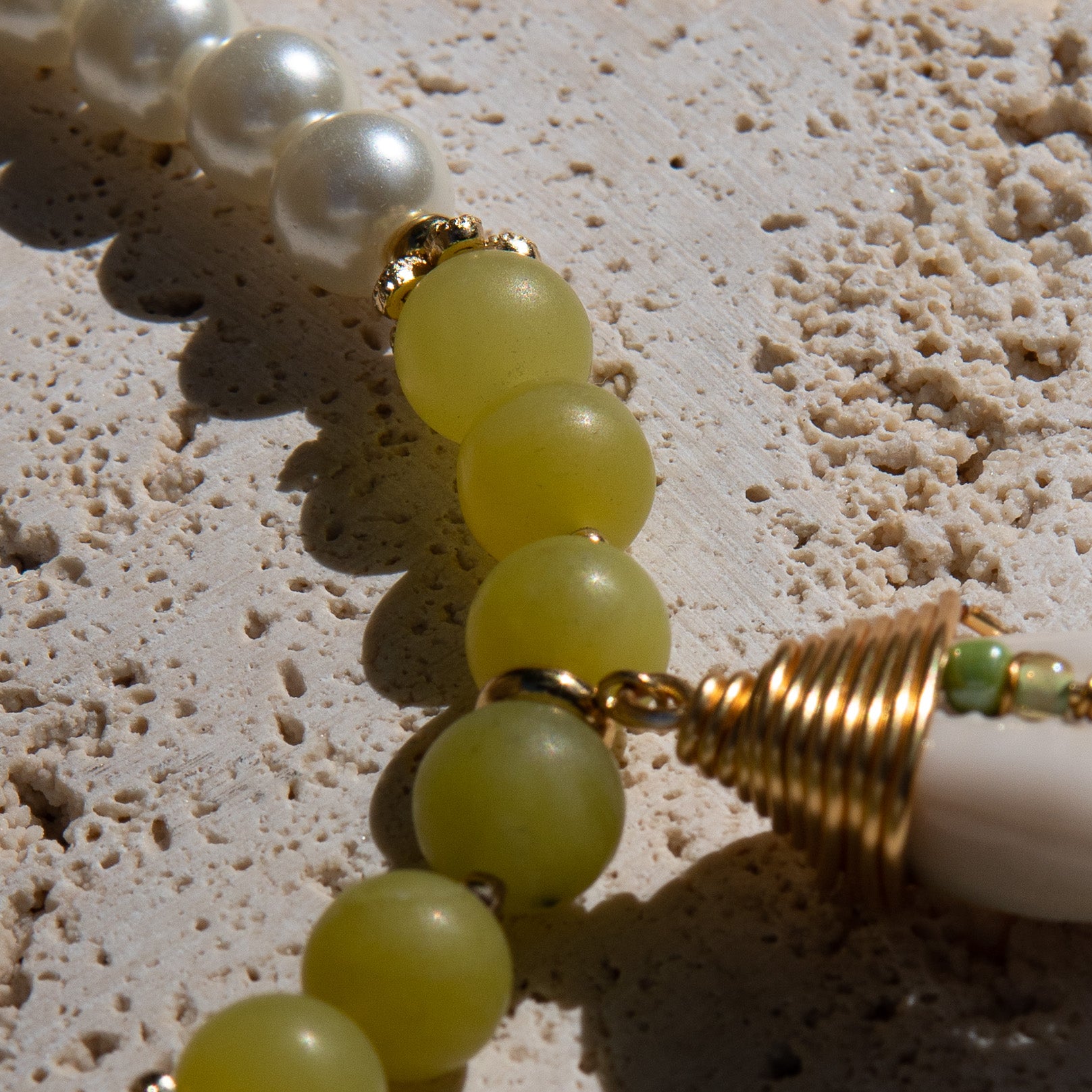 Yeye Oshun Healing Stone Necklace